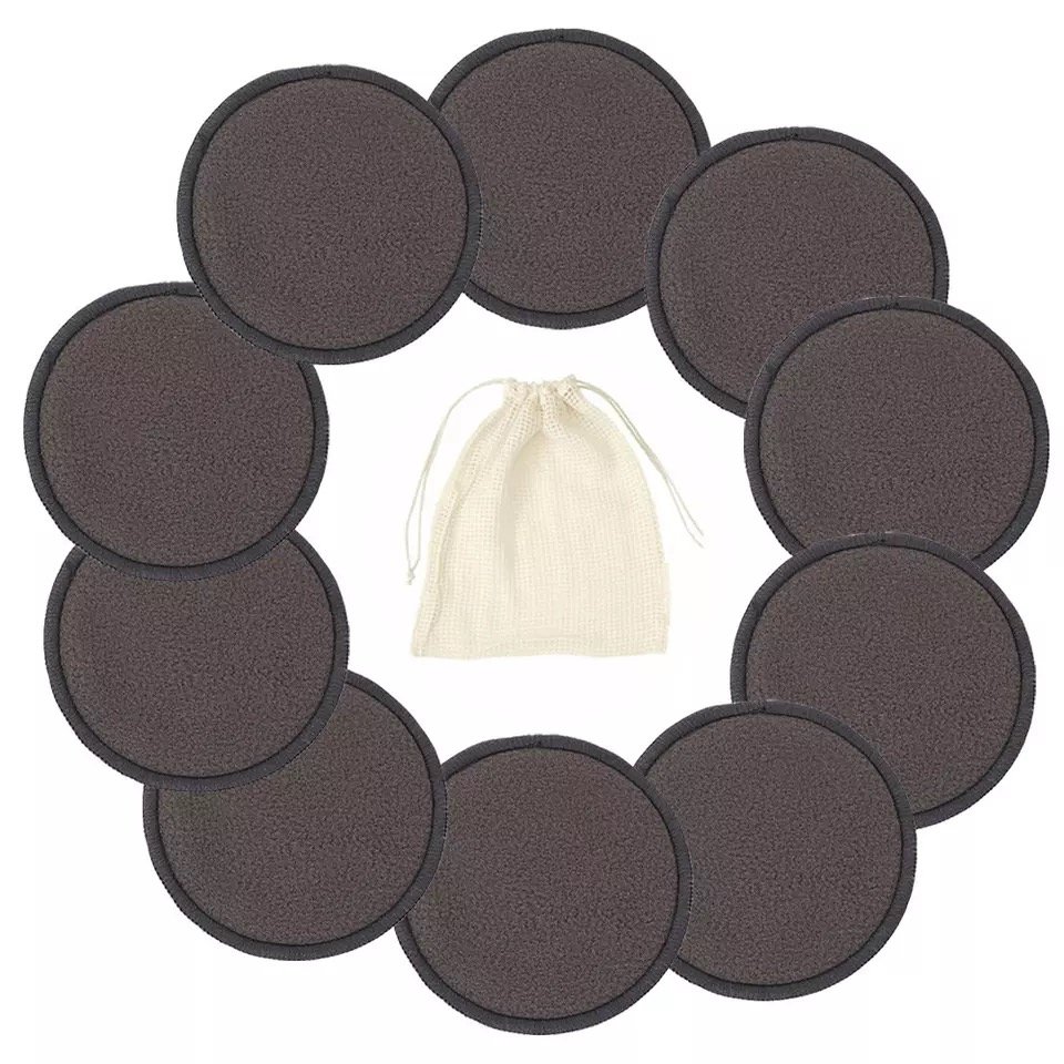 Organic Bamboo Cotton Pad Reusable Makeup Remover Pads Washable Eco-friendly Natural Bamboo Cotton Rounds