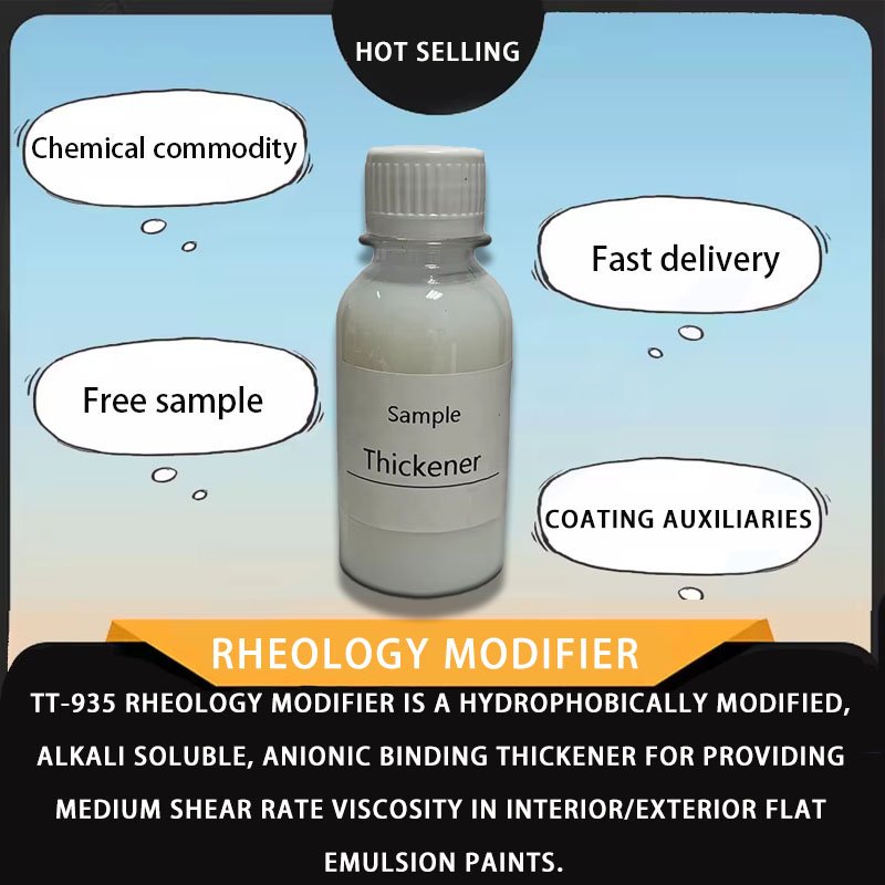 ACRYSO TT-935 Rheology Modifier is a hydrophobically modified, alkali soluble, anionic associative thickener.