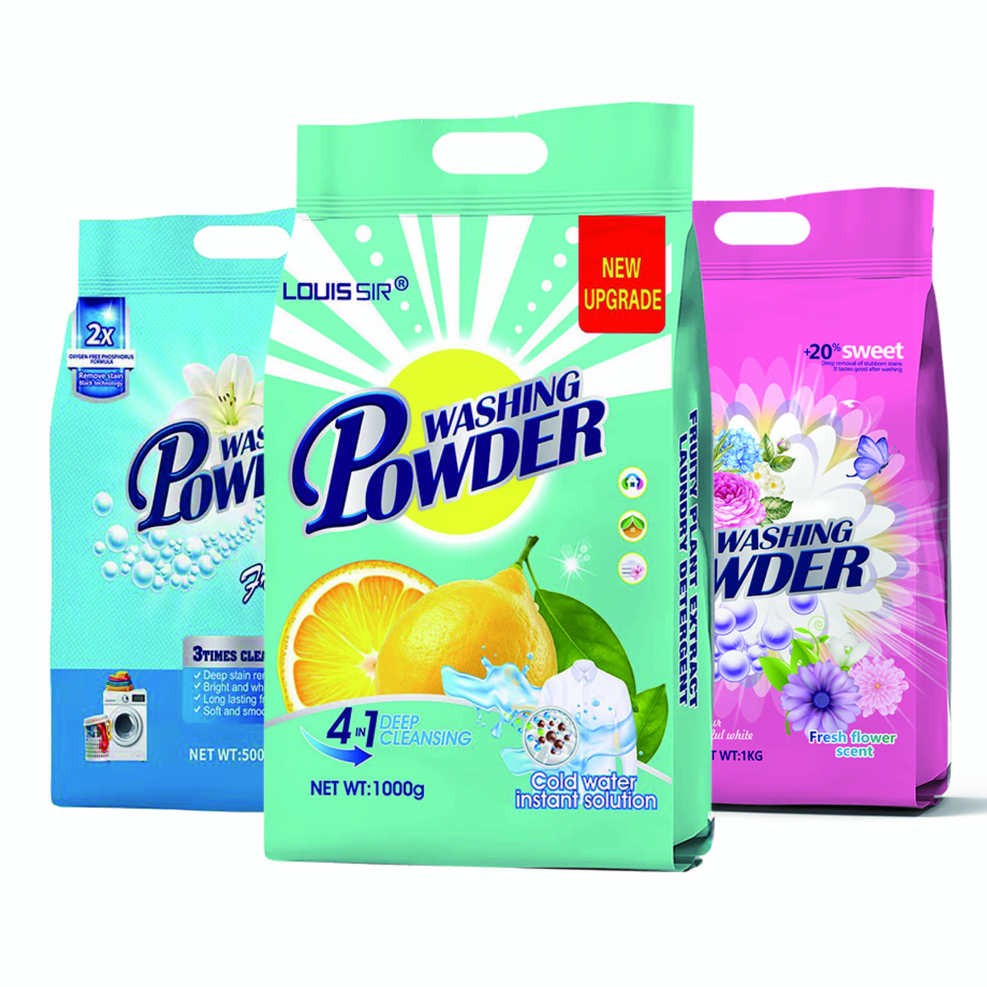 Factory Supplier OEM Brands Logo High Foam Laundry Detergent Washing Powder From Detergent Factory