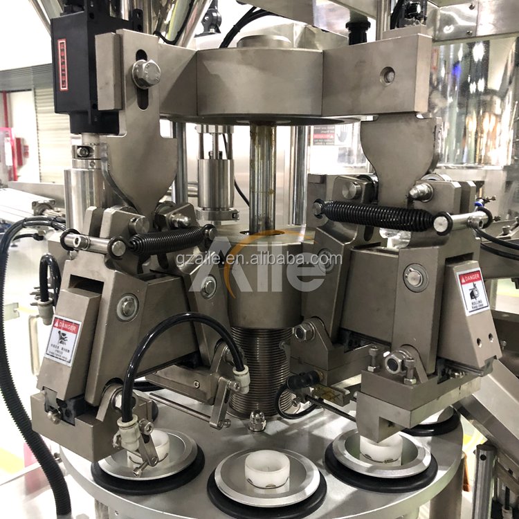 Automatic gel cosmetic sealing cream toothpaste soft plastic tube filling machine