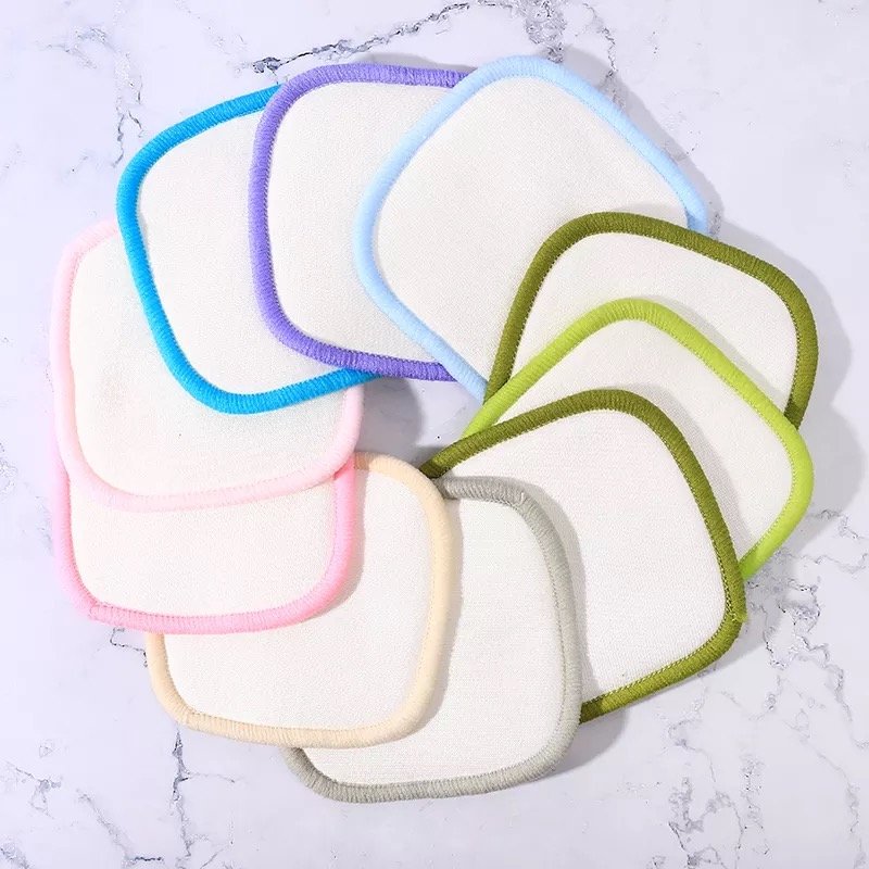 100% Disposable Wholesale Cleaning Makeup Remover Pads Bamboo Reusable Cotton Pads