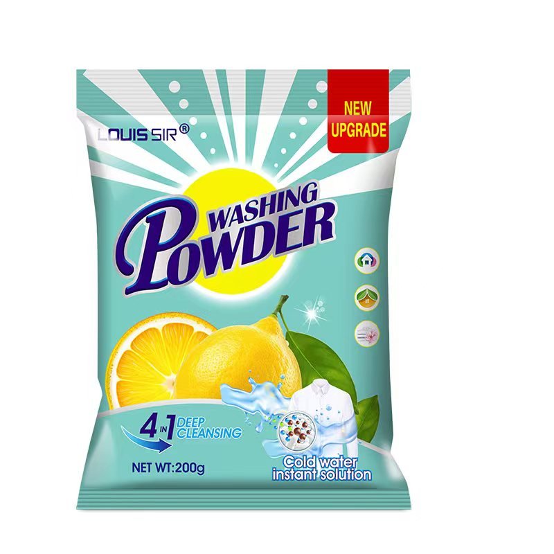 White Washing Powder detergent - LOUIS SIR Detergent Laundry Powder 200g - Best Selling Detergent Powder Low Price