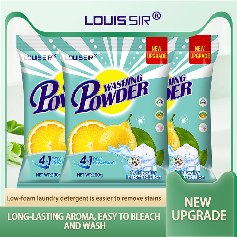 Top Selling New Product Lemon Fragrance Laundry Soap Disposable Washing Powder Detergent for Apparel Use