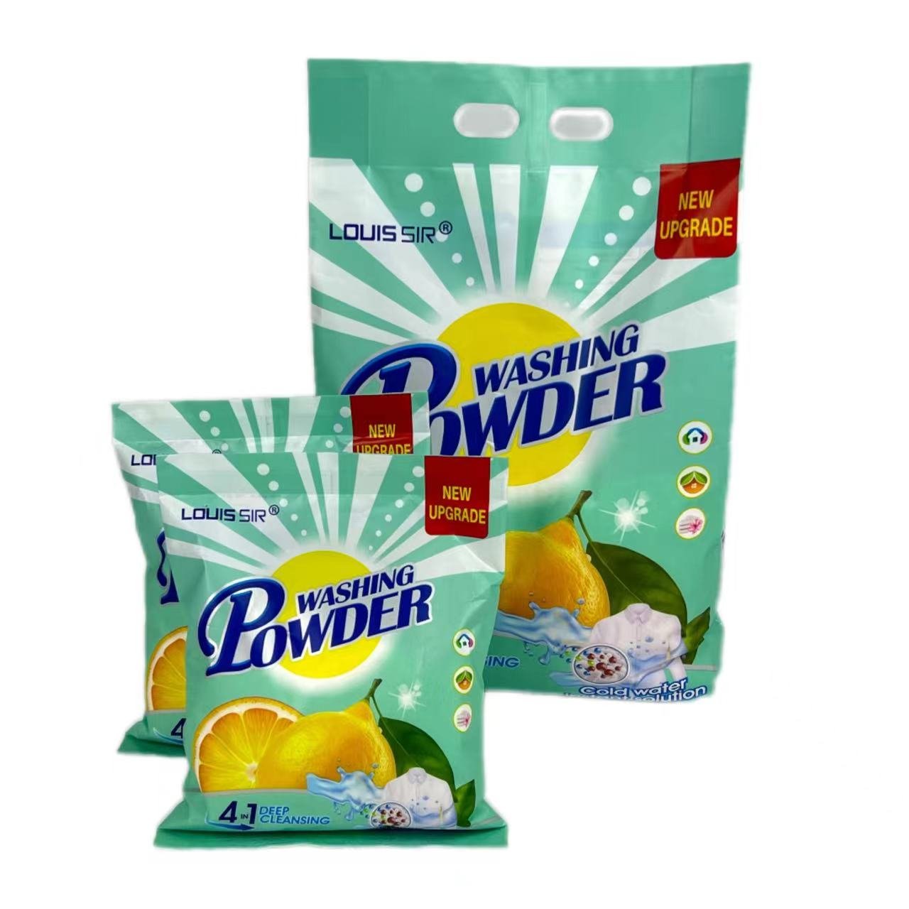 100g detergent powder packaging low foam sachet machine washing laundry detergent powder