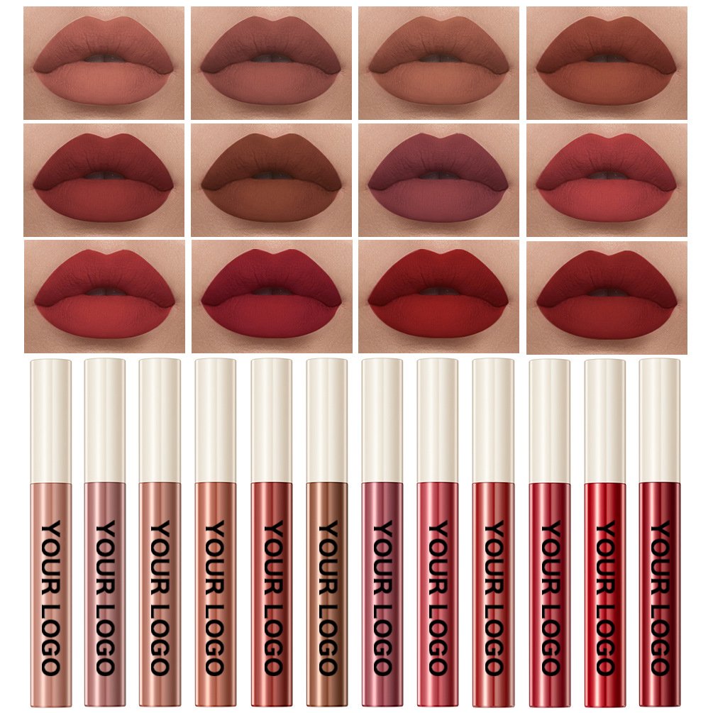 Custom Lip Gloss 24 Colours oem Makeup Halloween Waterproof Matte Lip Gloss Private Label