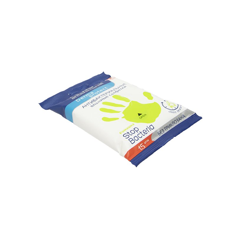 Hygiene wet wipes Bacteriostatic rate 99.9% Antibacterial Wet Wipes 15pcs/ customized