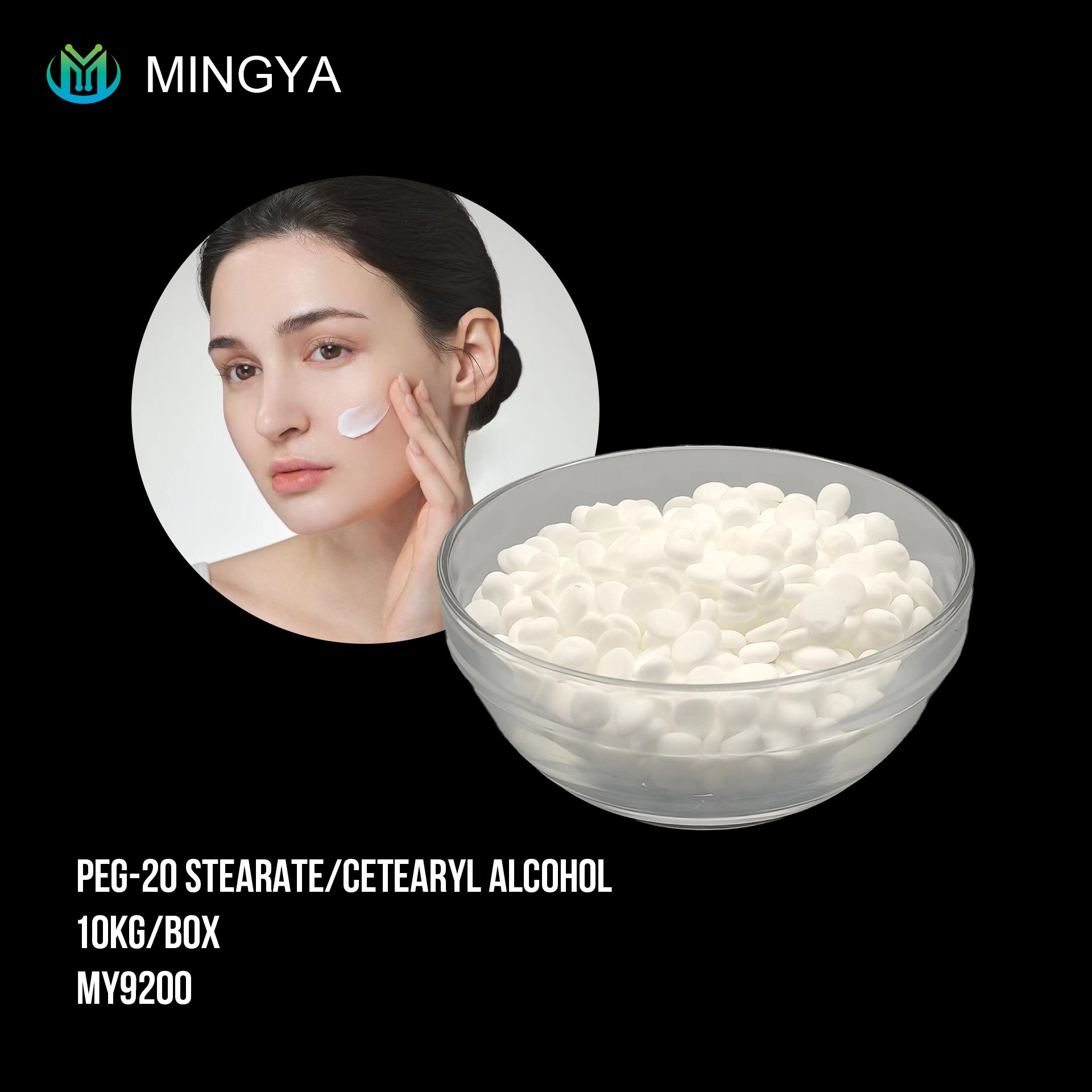 Hot sale best quality daily chemicals peg-20 glyceryl stearate/CETEARYL ALCOHOL Emulsifier Cosmetic grade Manufacturer supplier