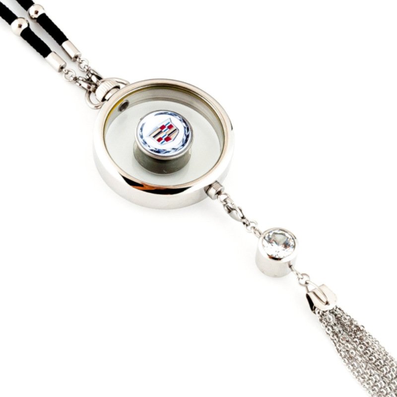 Car pendant perfume metal empty bottle Car logo odor removal aromatherapy hanging ornament ornament