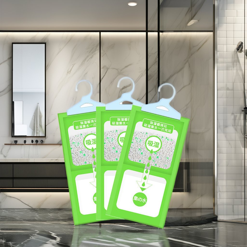 Solid Pattern Eco-Friendly Hanging Dehumidifier Moisture Absorber Box Stocked Household Chemicals for Bedroom Closet Use