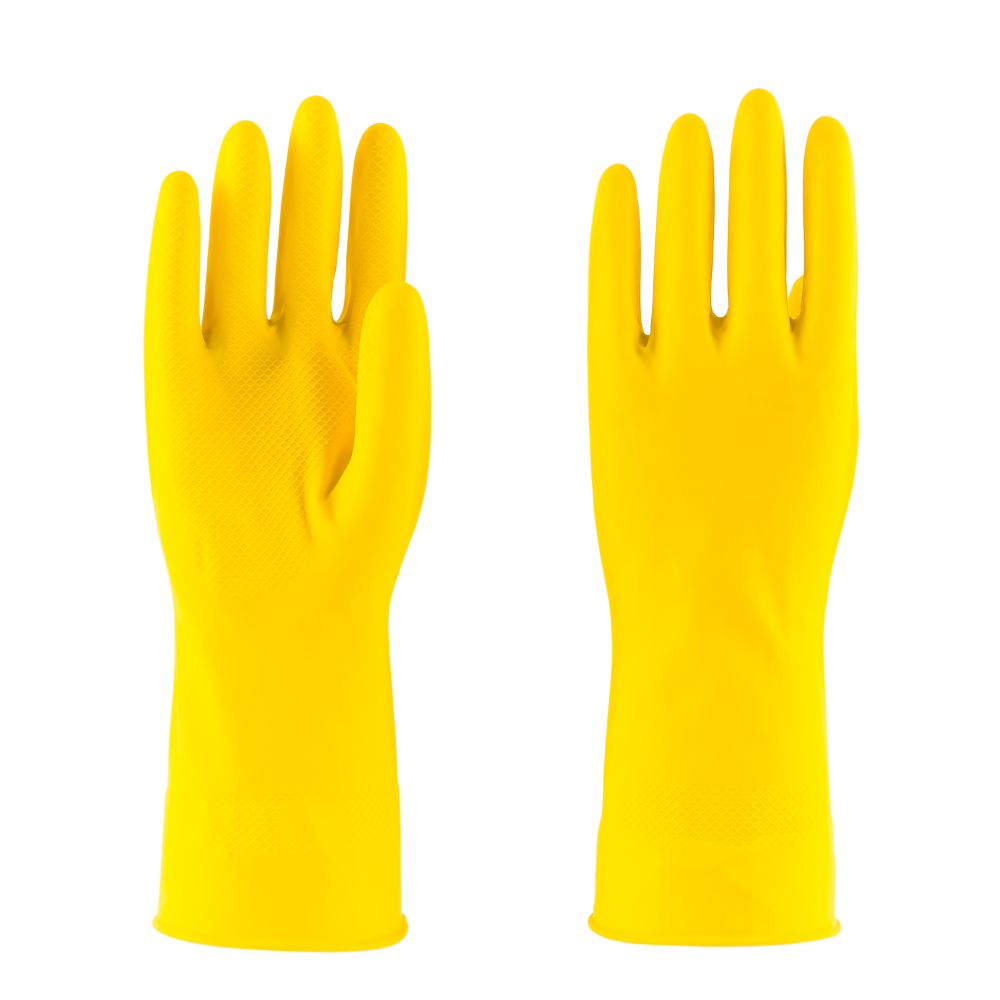 Cosco Household Gloves Cleaning Dishwashing Latex High Quality 1pair Glovesbulk Yellow Guangdong Winter Gloves Latex,latex