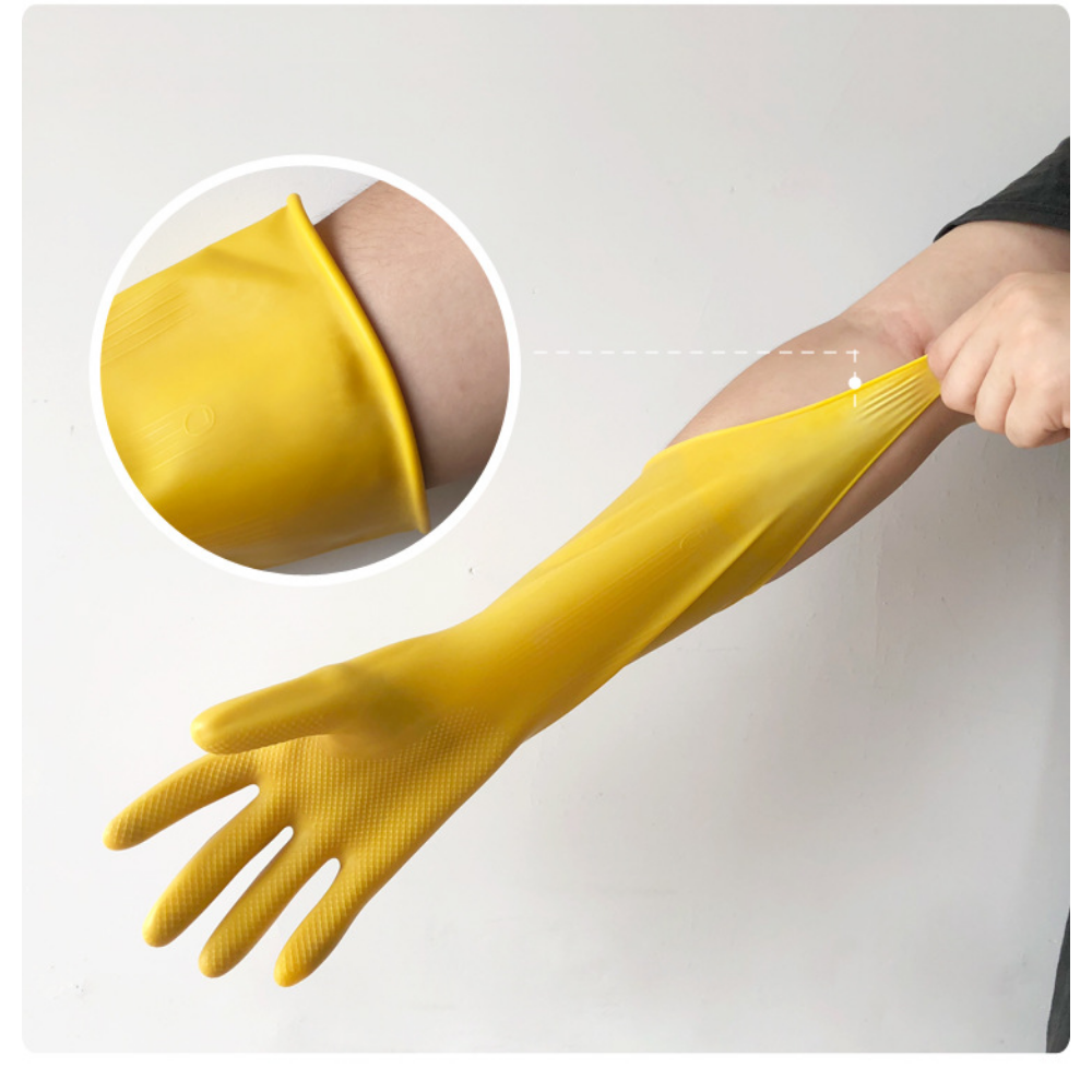 Cosco Household Gloves Cleaning Dishwashing Latex High Quality 1pair Glovesbulk Yellow Guangdong Winter Gloves Latex,latex