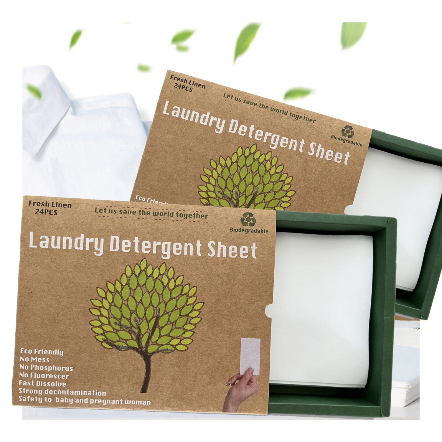 Mr.JT Factory Price Wholesale Washing Clothes Sheet Eco Friendly Biodegradable Laundry Detergent Sheet