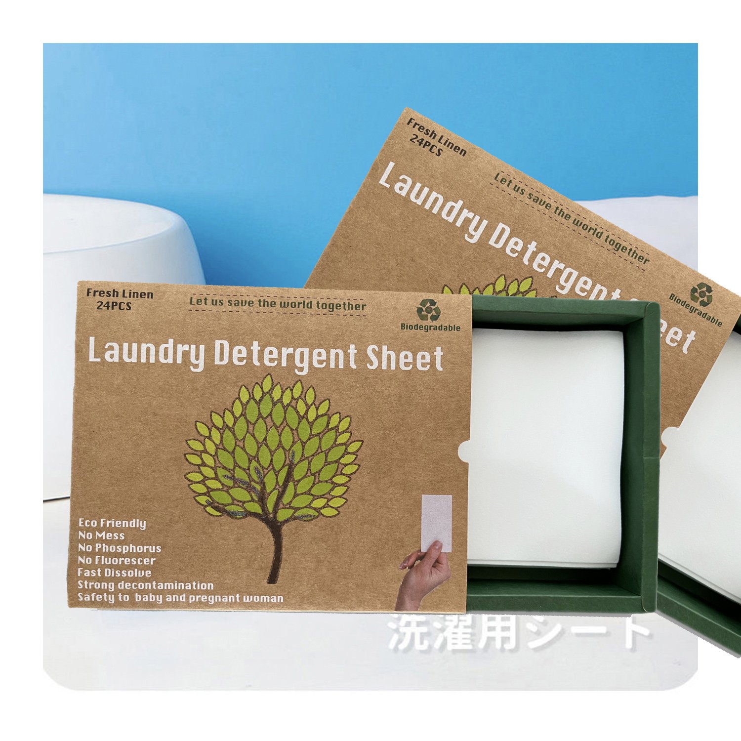 Mr.JT Factory Price Wholesale Washing Clothes Sheet Eco Friendly Biodegradable Laundry Detergent Sheet