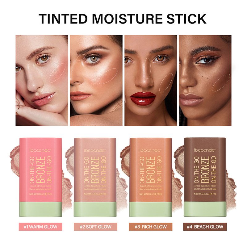 2-In-1 Waterproof Sweat-Proof Portable Long Lasting Rose Soft Cream Blush Private Label Custom Logo Matte Mineral Blush