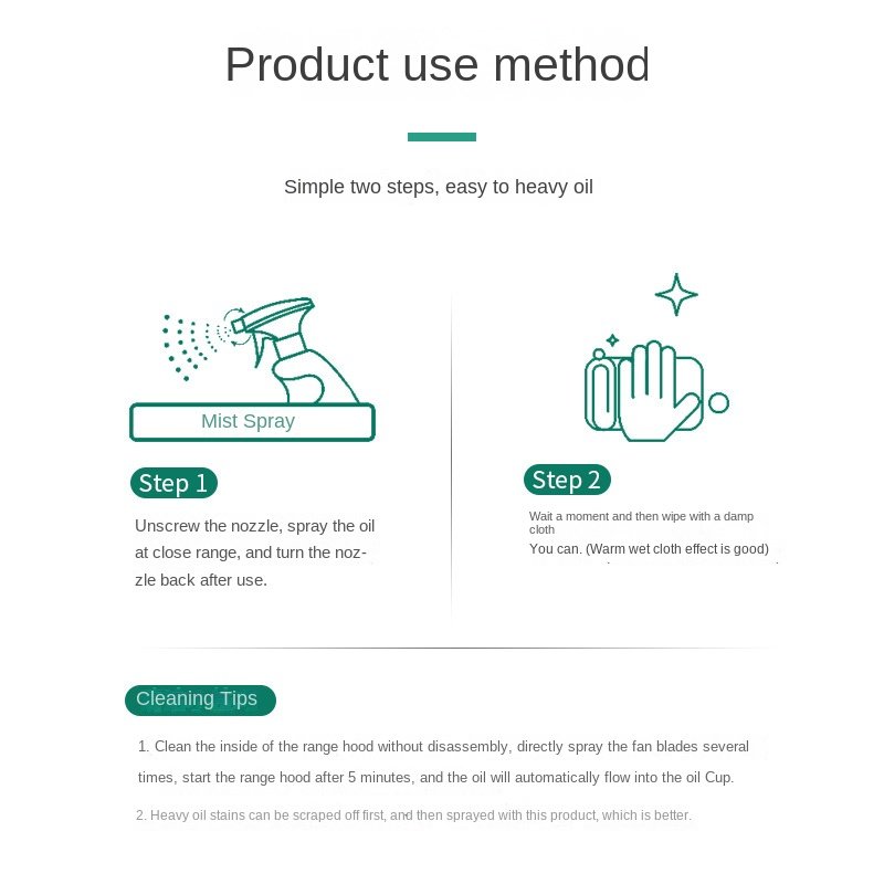 High-quality strong foam stain removal oil strong cleaner kitchen oil cleaning agent range hood household