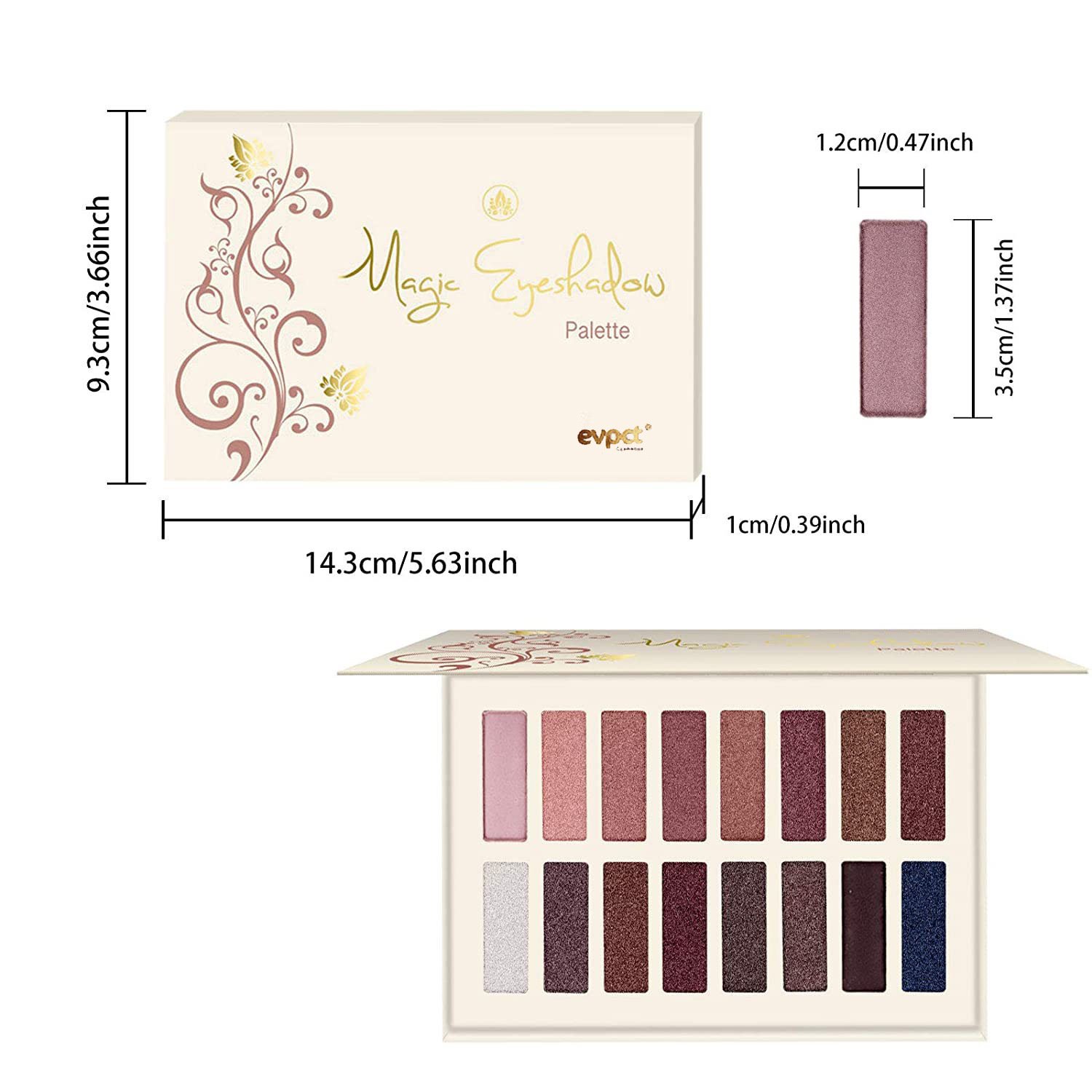 Own Brand High Color Rendering Dream Girl 16 Color Eye Shadow Palette Peach Makeup Daily Makeup