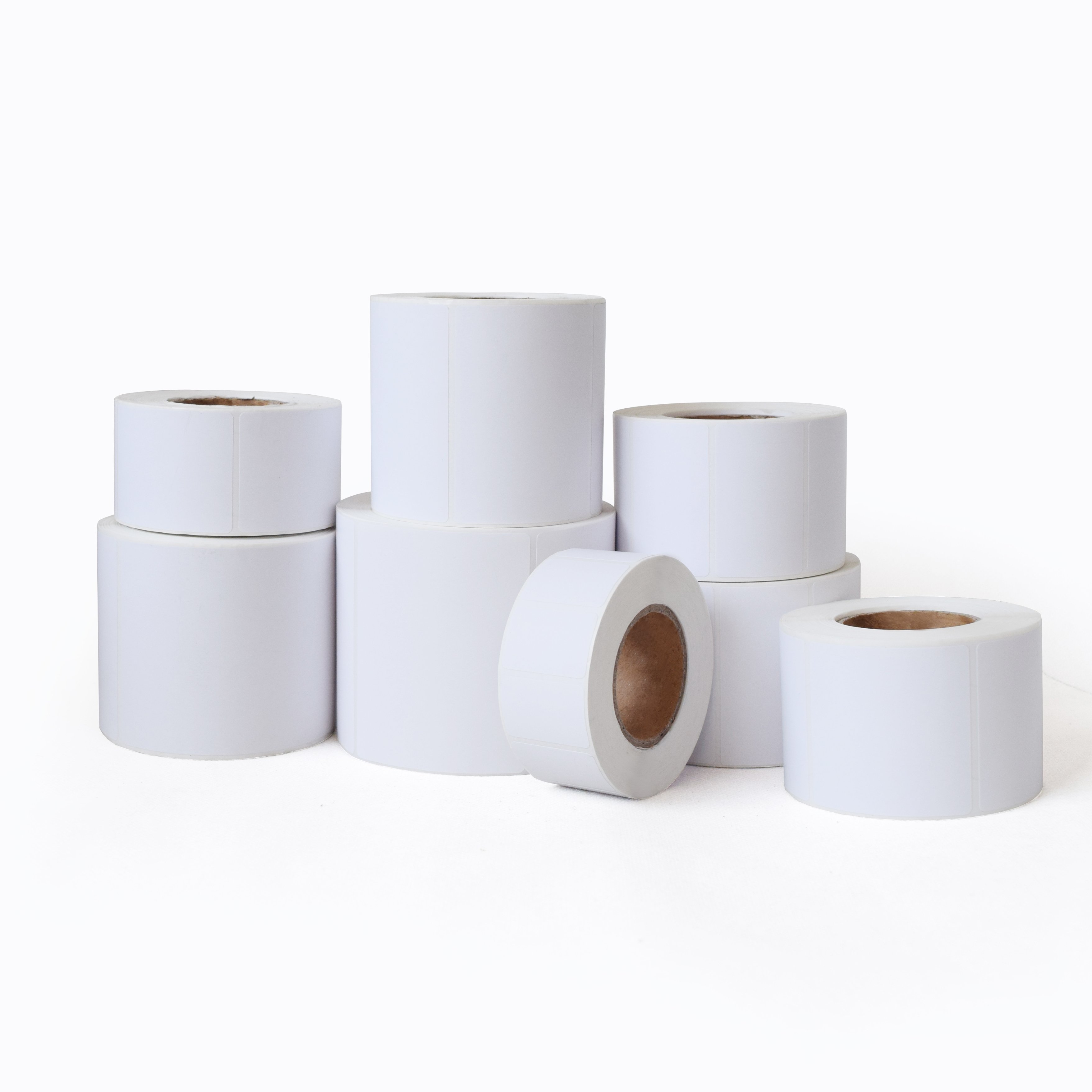 Factory Supply 80gsm Glossy White Self Adhesive Label Clear PE Film Sticker Roll For Daily Chemicals