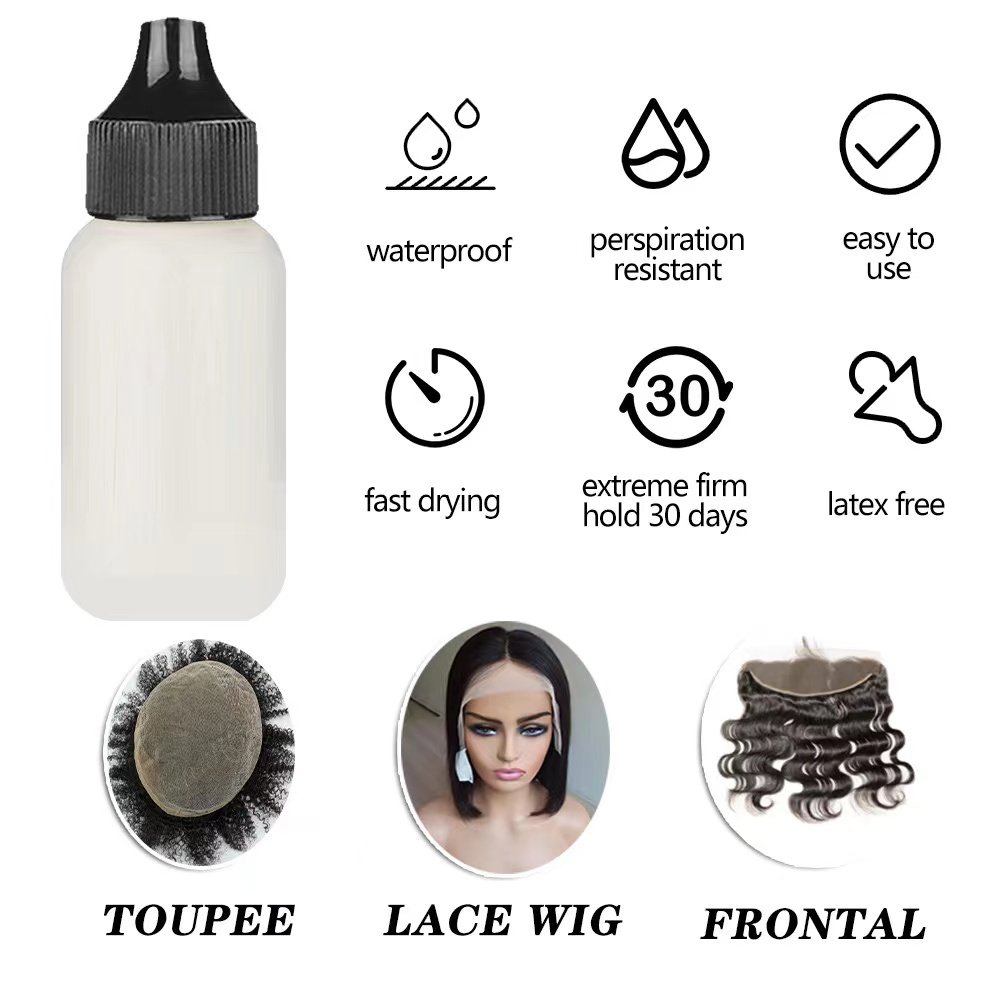 Secure Attachment Lace Wig Fastener Adhesive Glue/Tape Daily Chemicals Plastic for Wig Fastening 2024
