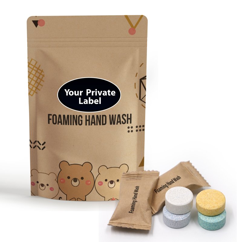 Daily Clean Foaming Hands Wash Tablets Liquid Coconut Hands Wash Soap Block With Fragrance