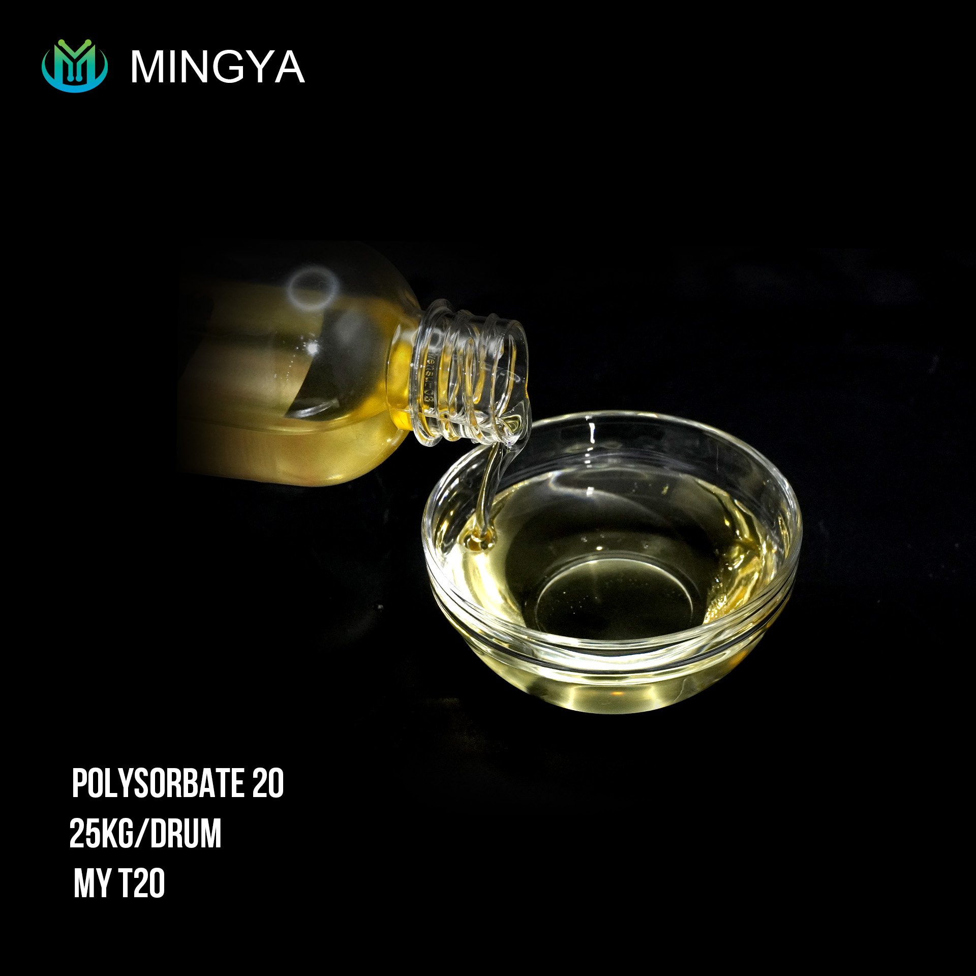 Mingya Cosmetic Raw Material polysorbate 20 emulsifier tween 20 series 9005-64-5 Solubilizer polysorbate 20 liquid for Cosmetic