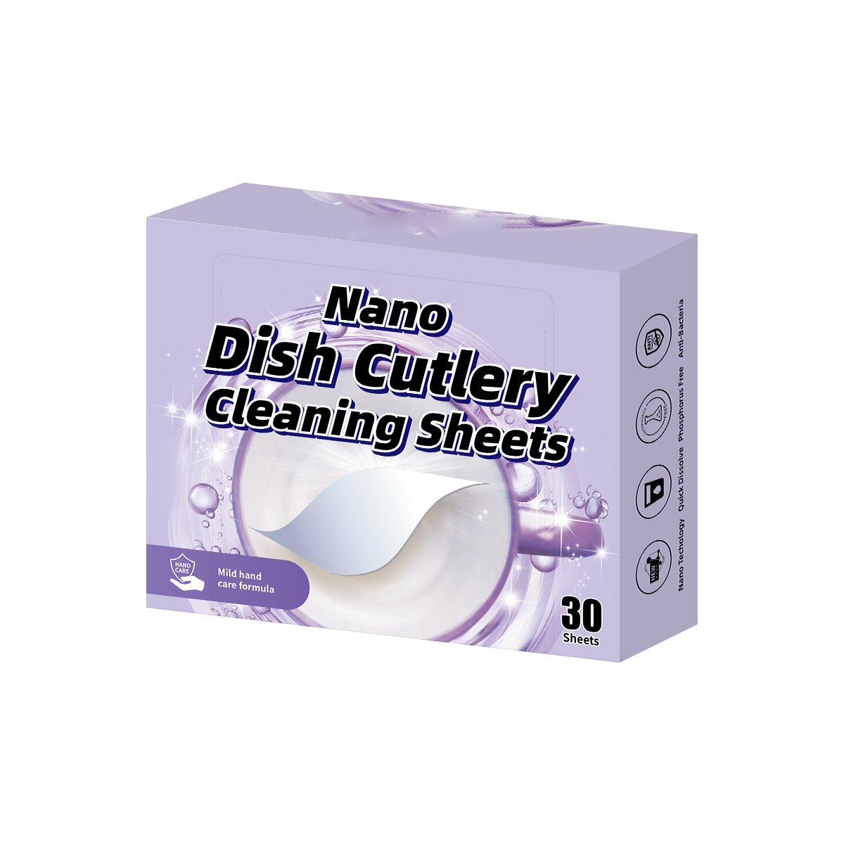 Nano Dish Cutlery Cleaning Sheets
