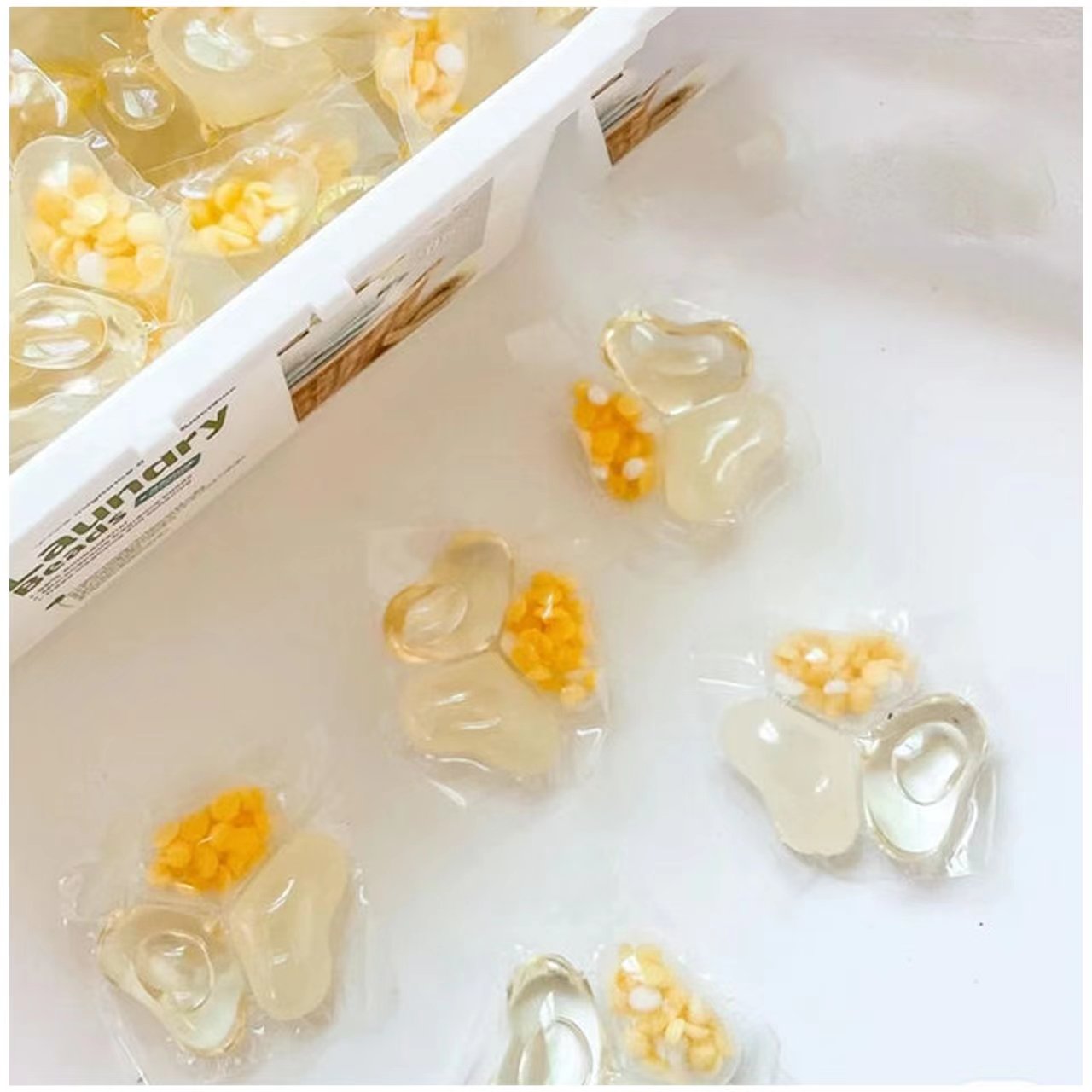 High quality wholesale laundry gel beads Powerful cleaning laundry capsules with private logo label