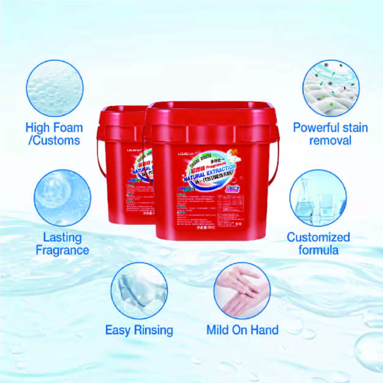 Premium perfumed Fragrance Laundry detergent Laundry powder/Laundry detergent that can stay fragrant for a week