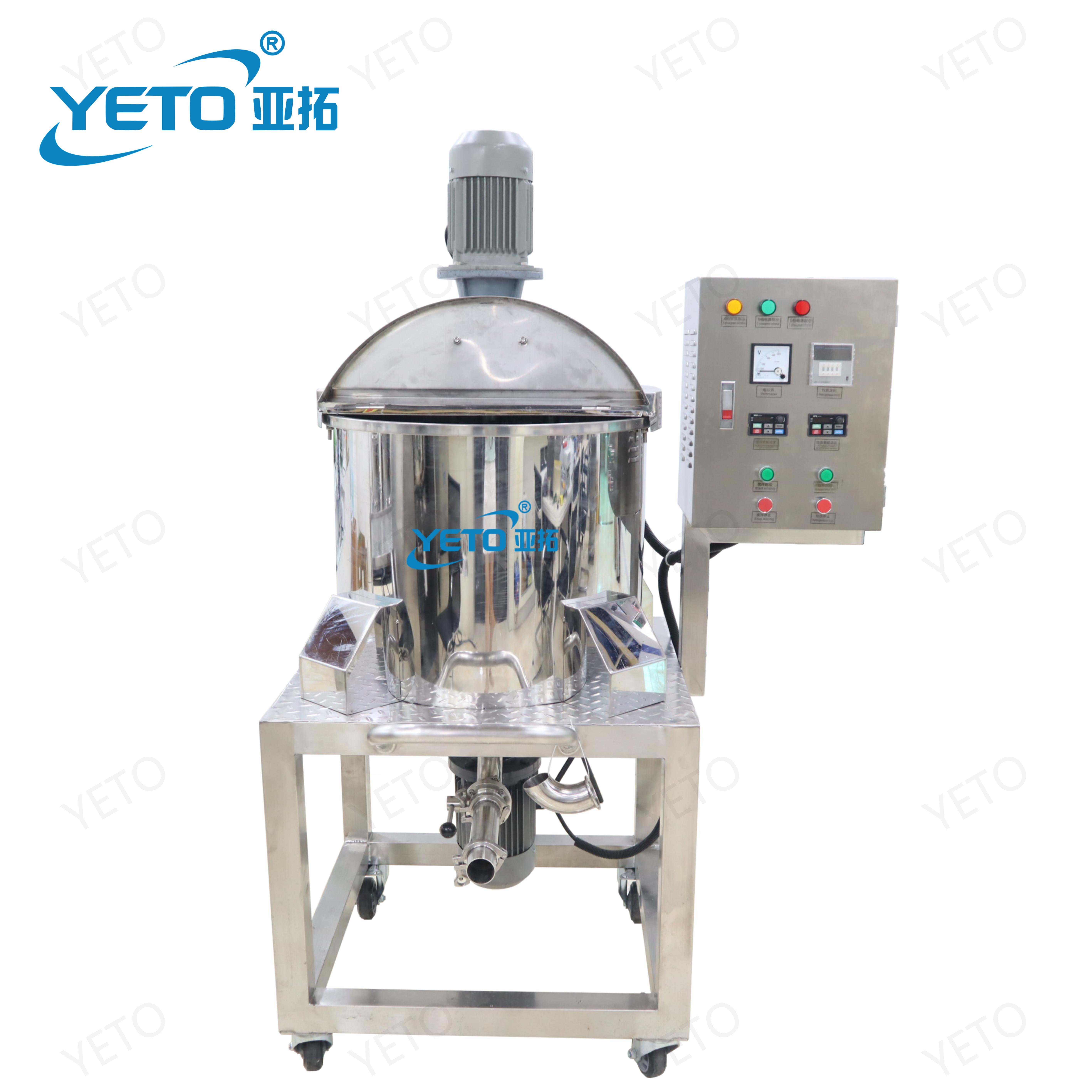 YETO Hand Soap Making Make-up Cosmetic Cream Body Lotion Shampoo Detergent Homogenizer High Shear Mixer Emulsifier