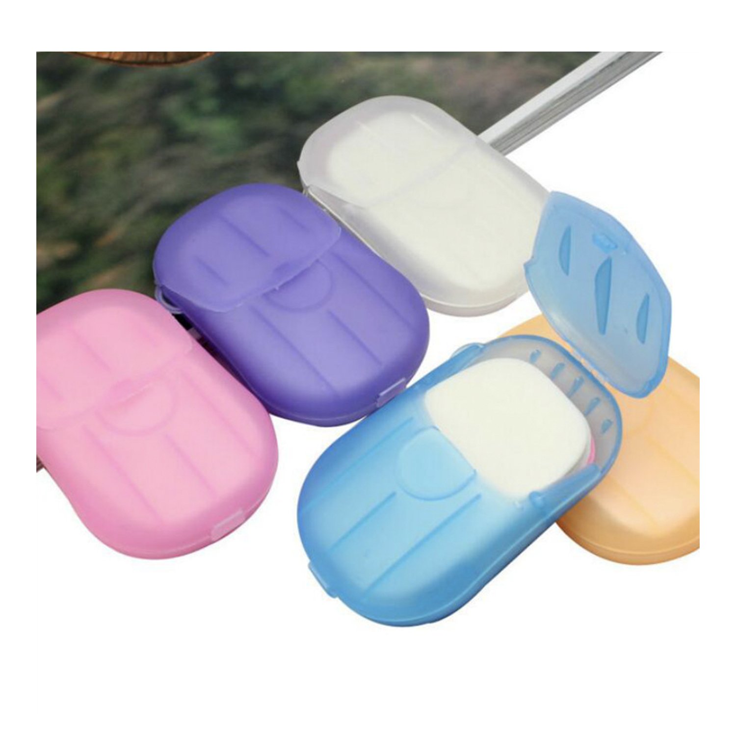 20pcs Paper Sheets Soap Strips Kids Portable Soluble Disposable Paper Soap Sheets Hot Selling Private Label Mini Hand Washing
