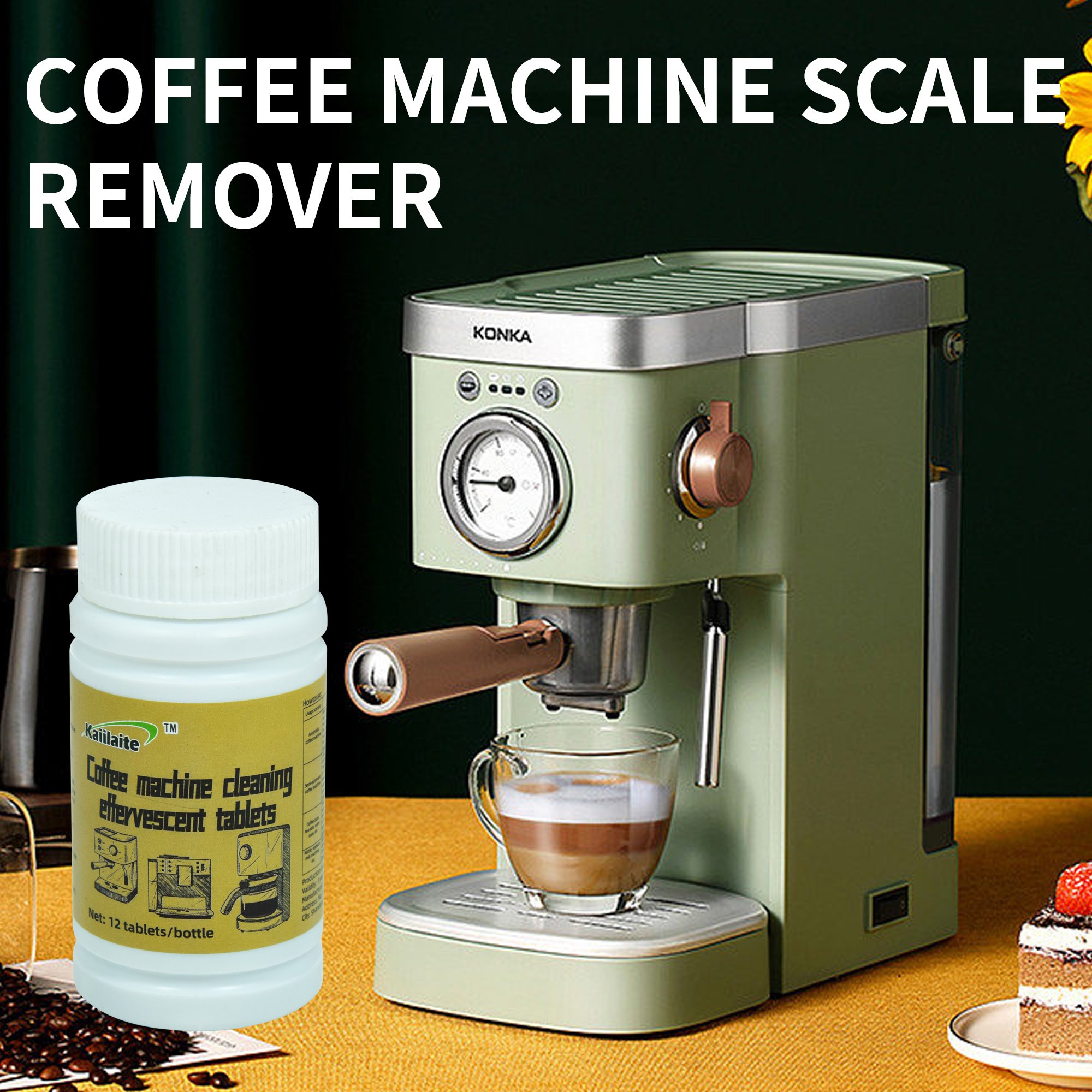 High Quality 50%-70% Concentration Coffee System Cleaning Tablet Removes Residues All Multi-purpose Household Chemicals