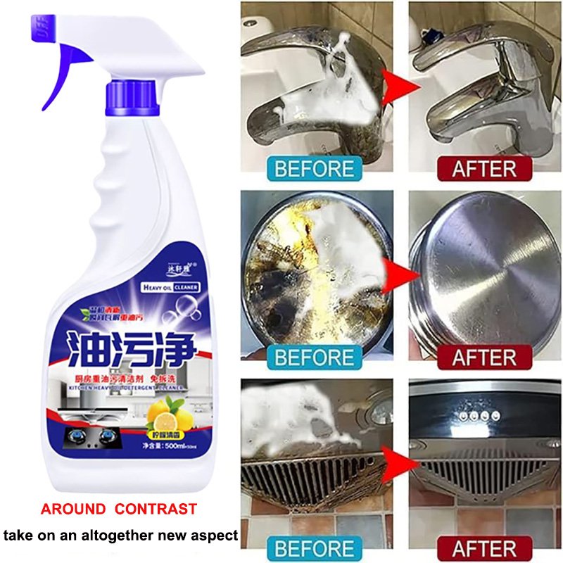 Multifunctional Foam Household Oil Stain Removing Cleaning Detergent Kitchen Cleaner Spray For effective cleaning