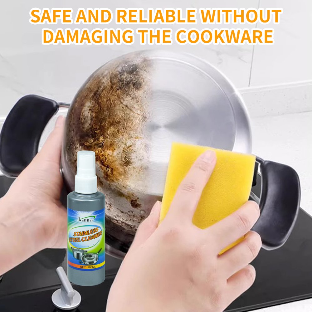 100ml Powerful Rust Remover Kitchen Cleaner Paste Stainless Steel Cookware Cleaning Spray Multi-purpose Household Chemicals