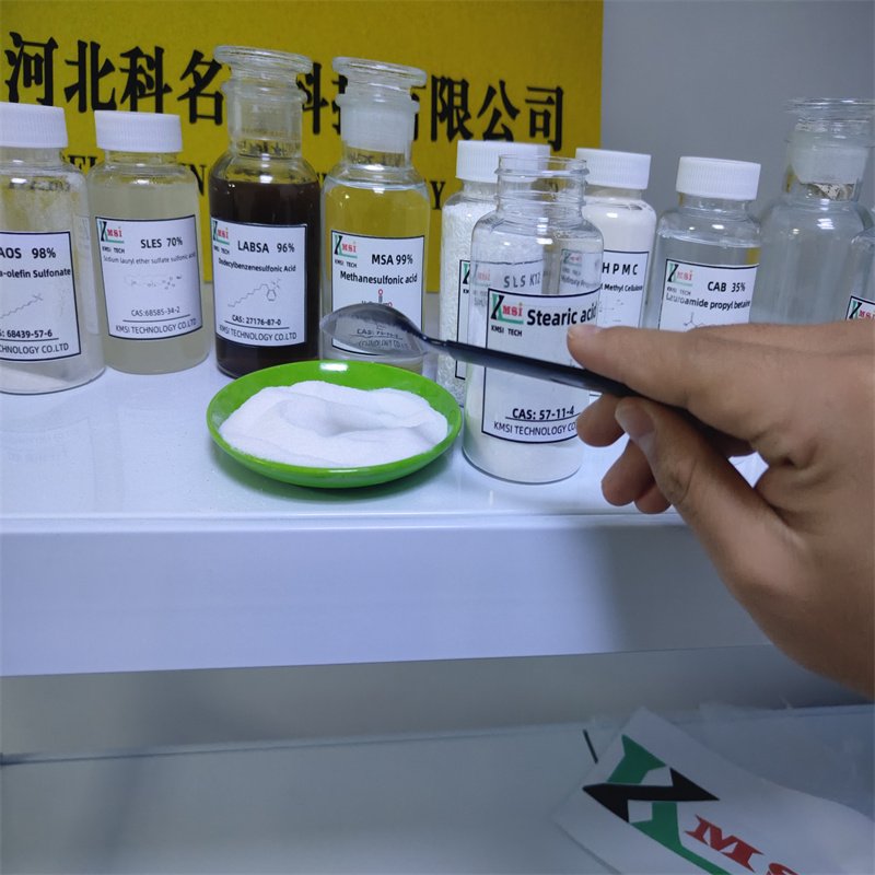 Cosmetic Grade 1801 Octadecanoic Acid 57-11-4 Stearic Acid Powder Food Detergent Stabilizer 25kg MOQ Daily Chemicals Raw