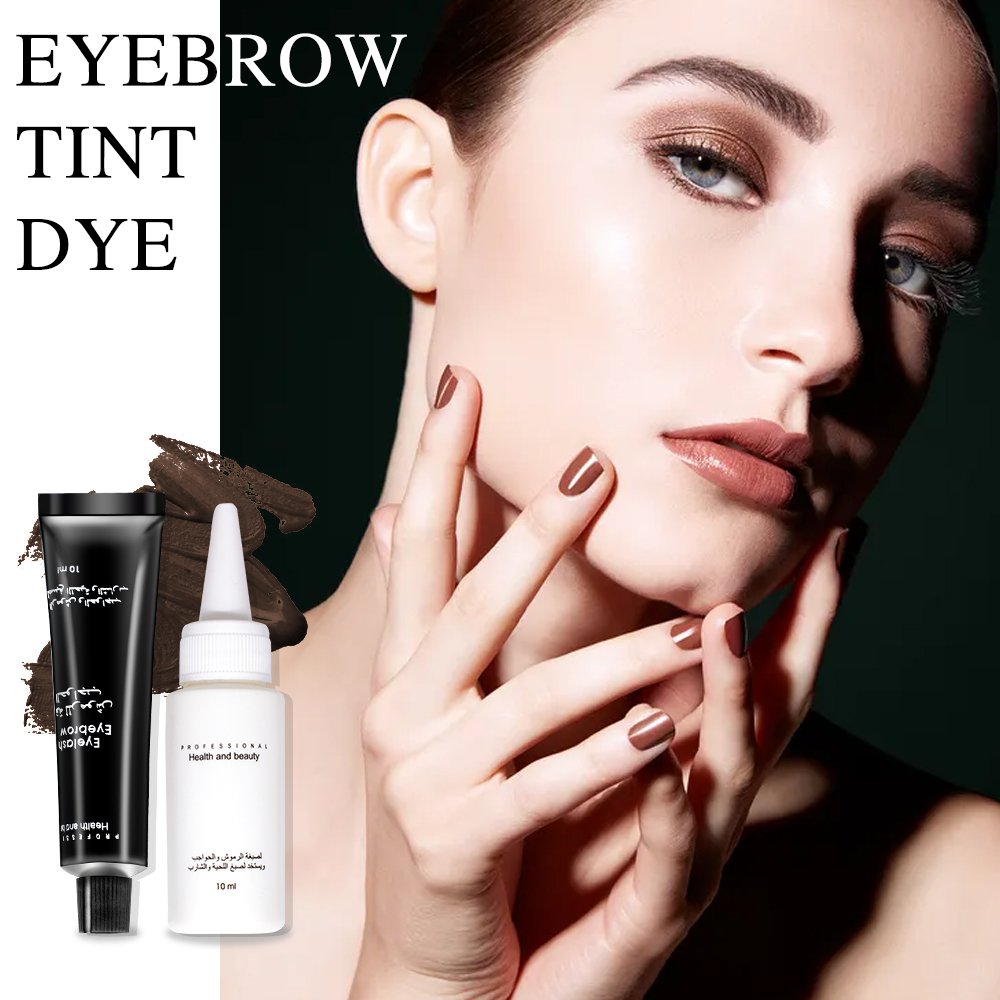 Professional High Quality eyebrow tint dye kit Tattoo Cream Henna Brow eyelashes enhance Eyebrow Tint Set