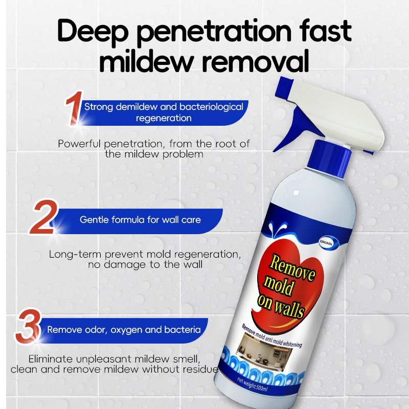 Acrylic Household Wall Mildew Removal Spray for White Ceramic Tile Joints Stain Cleaning Kitchen Bathroom Daily Chemicals