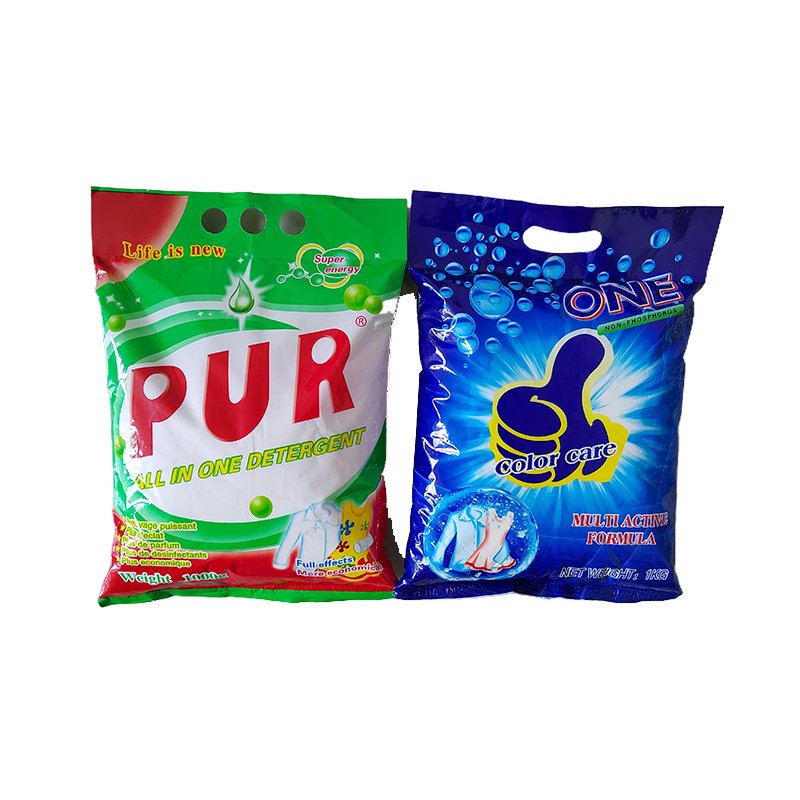 The Aojie free samples available based semi-finished detergent powder household products 1kg plastic bags packaging