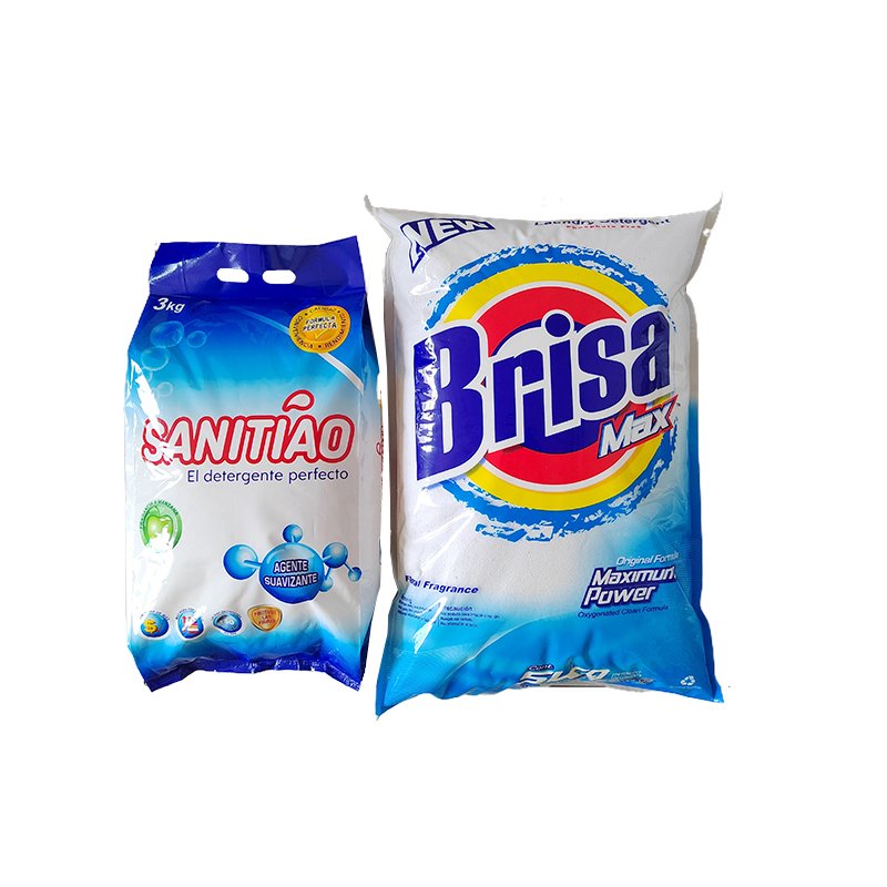 The Aojie free samples available based semi-finished detergent powder household products 1kg plastic bags packaging