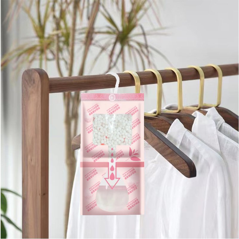 FangPai Hanging Calcium Chloride Dehumidification Bag 500ml Unscented wardrobe Moisture Absorber Bag Wholesale