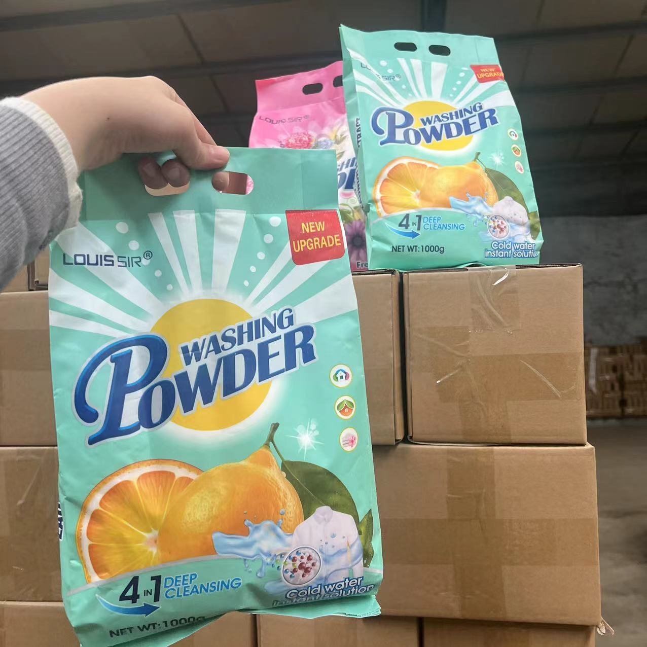ODM OEM plant-based top quality bulk 100g Laundry Detergent powder lasting fragrance household natural soap powder