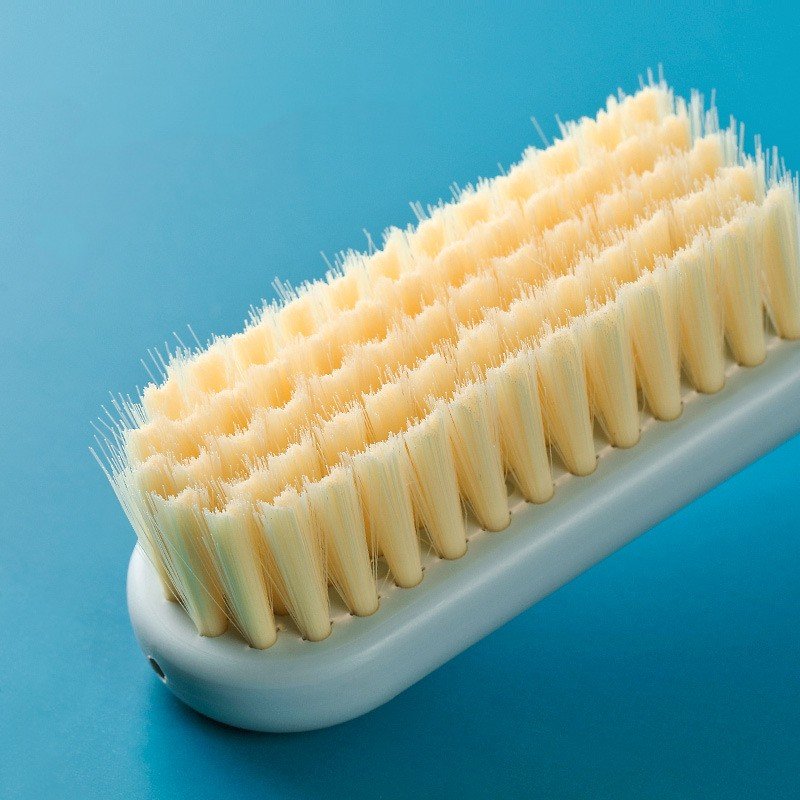 Household daily chemicals multifunctional long-handle shoe brush plastic solid color shoe cleaning soft-bristled cleaning