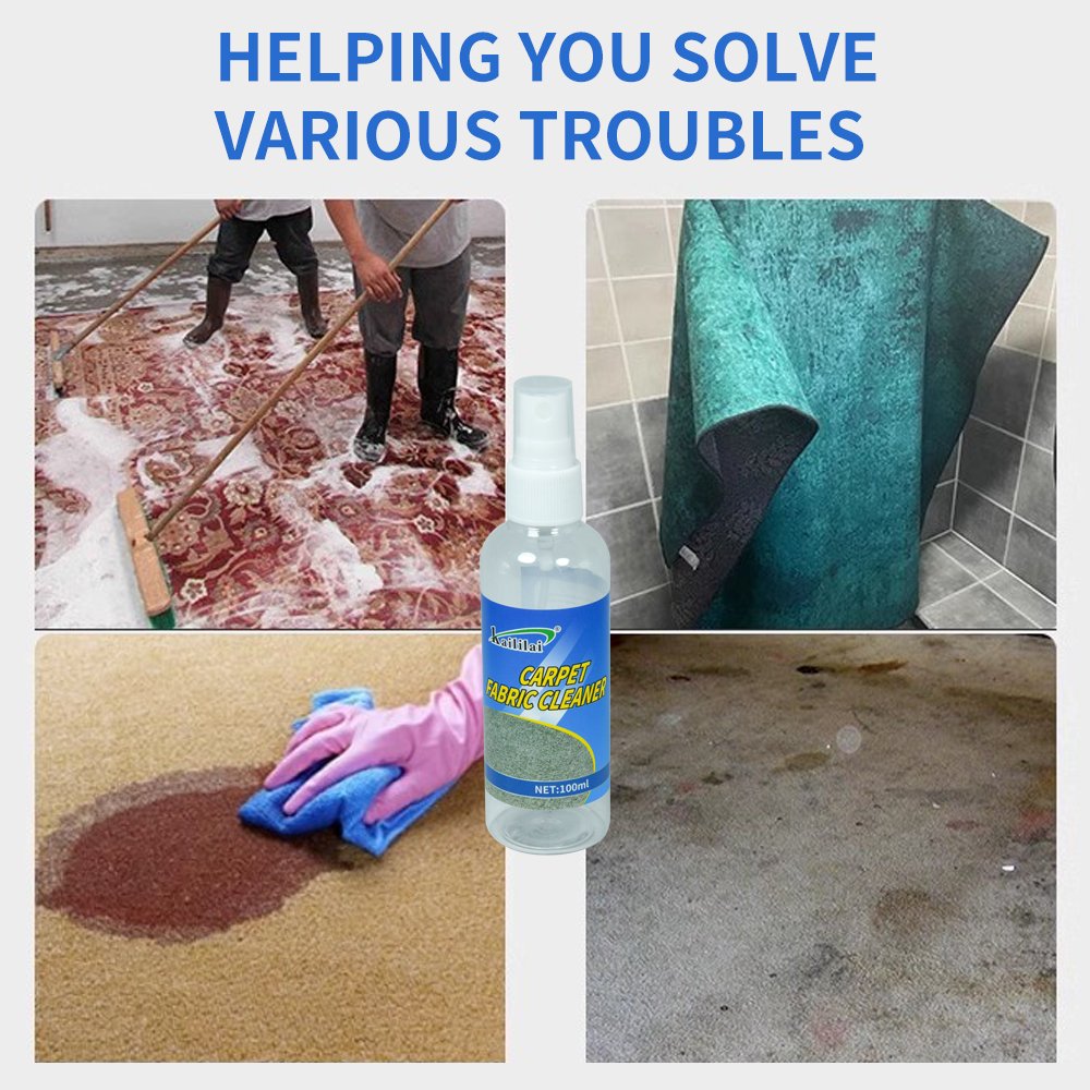 Manufacturer Wholesale 100ml Carpet Cleaner Liquid Customized Deep Cleaning Household Chemicals Detergent Liquid Spray Carpet