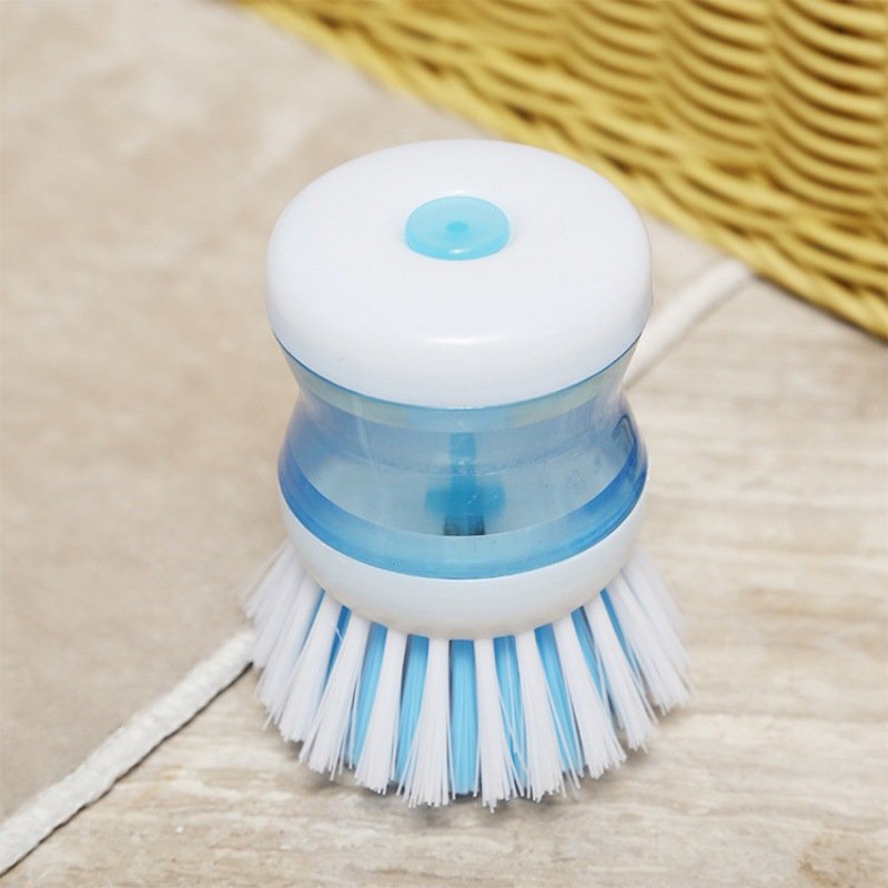 High quality automatic liquid-adding pot brush for household daily chemicals kitchen decontamination cleaning brush