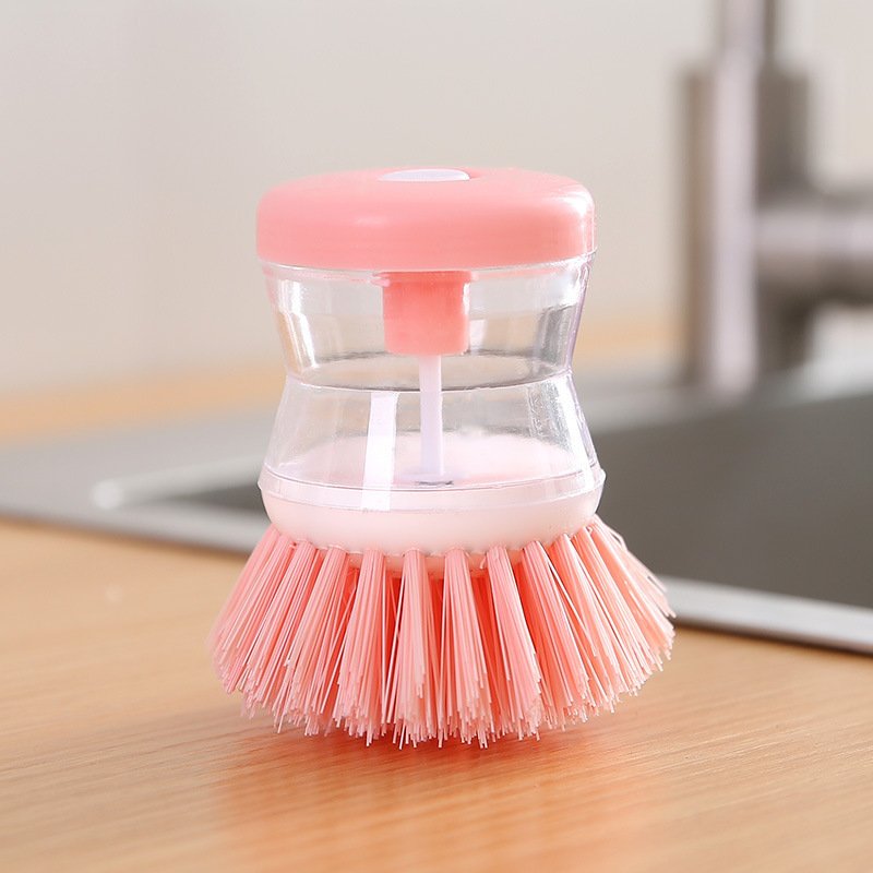 High quality automatic liquid-adding pot brush for household daily chemicals kitchen decontamination cleaning brush