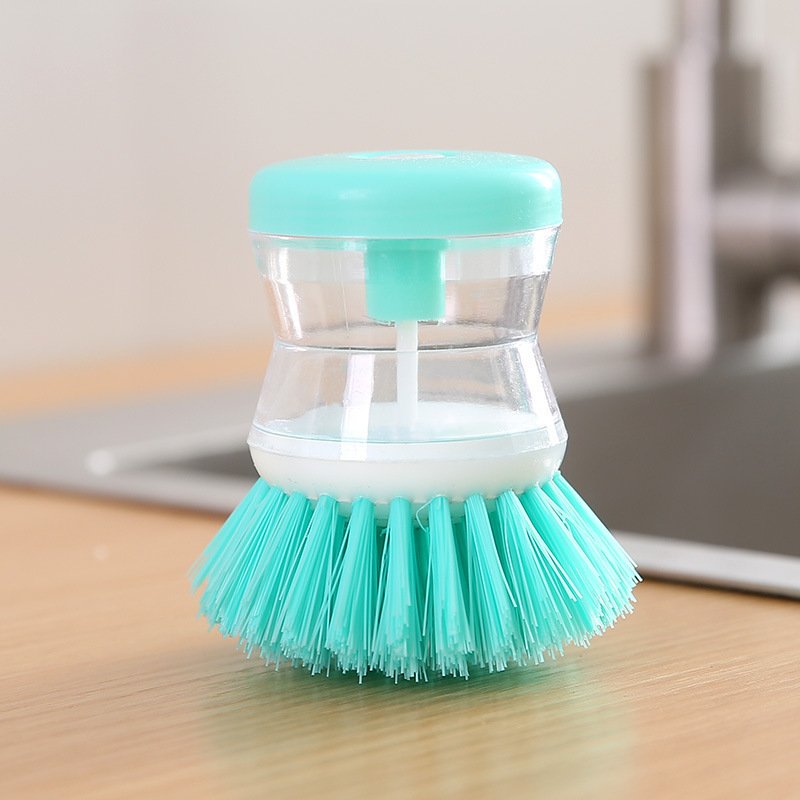 High quality automatic liquid-adding pot brush for household daily chemicals kitchen decontamination cleaning brush