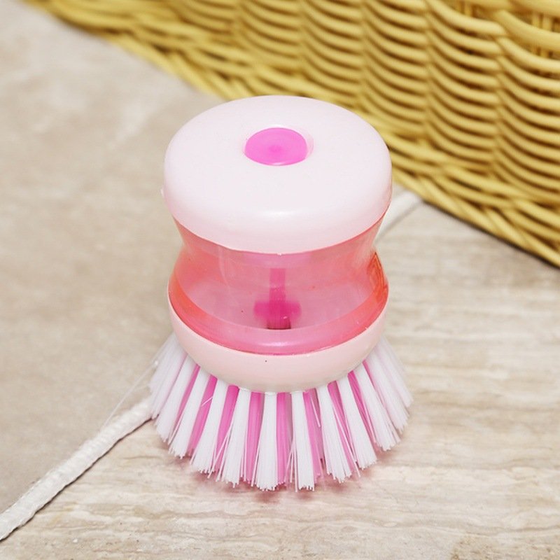 High quality automatic liquid-adding pot brush for household daily chemicals kitchen decontamination cleaning brush