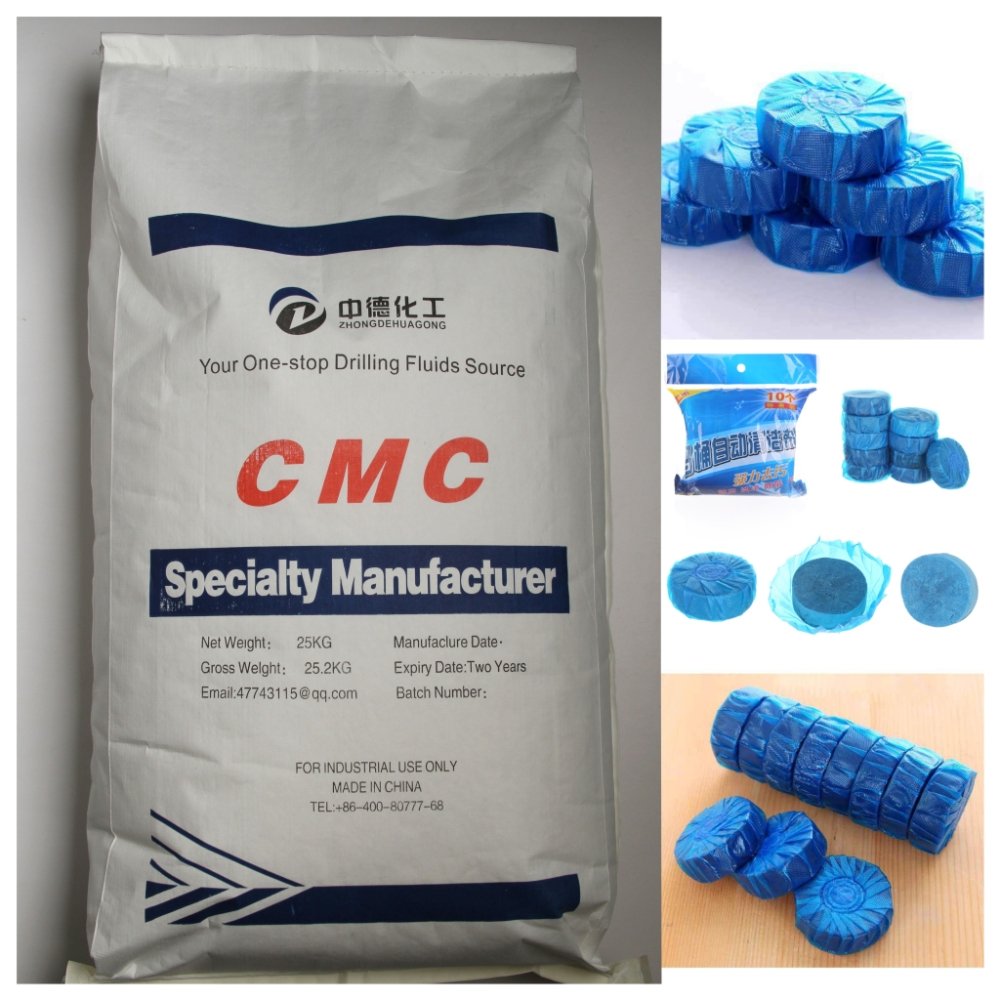 Daily chemical grade CMC blue foam adhesive toilet cleaning treasure adhesive toilet cleaning agent dedicated CMC