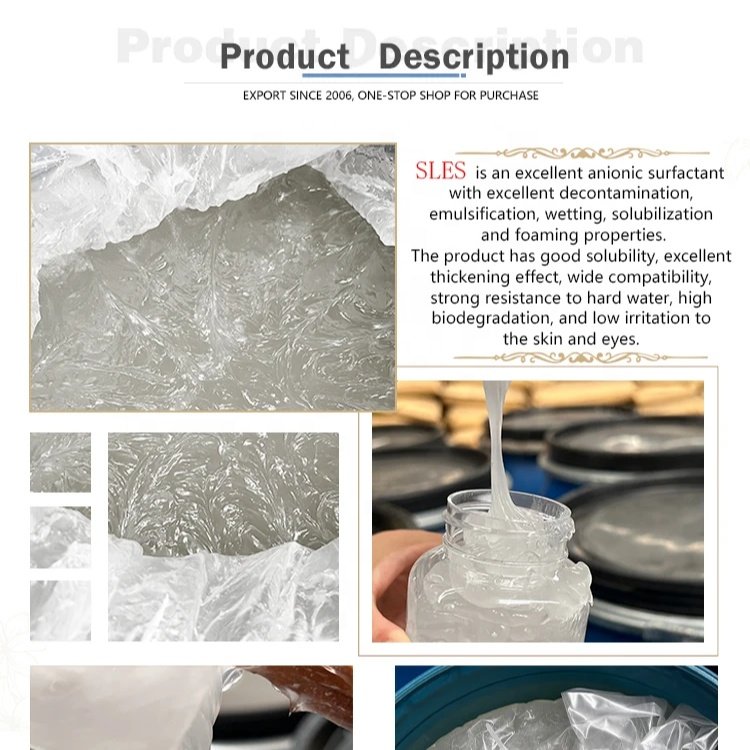 Daily Chemicals Sodium Lauryl Ether Sulphate Sles 70 N70 China Factory Supply Aes Sles70% Cas 68891-38-3