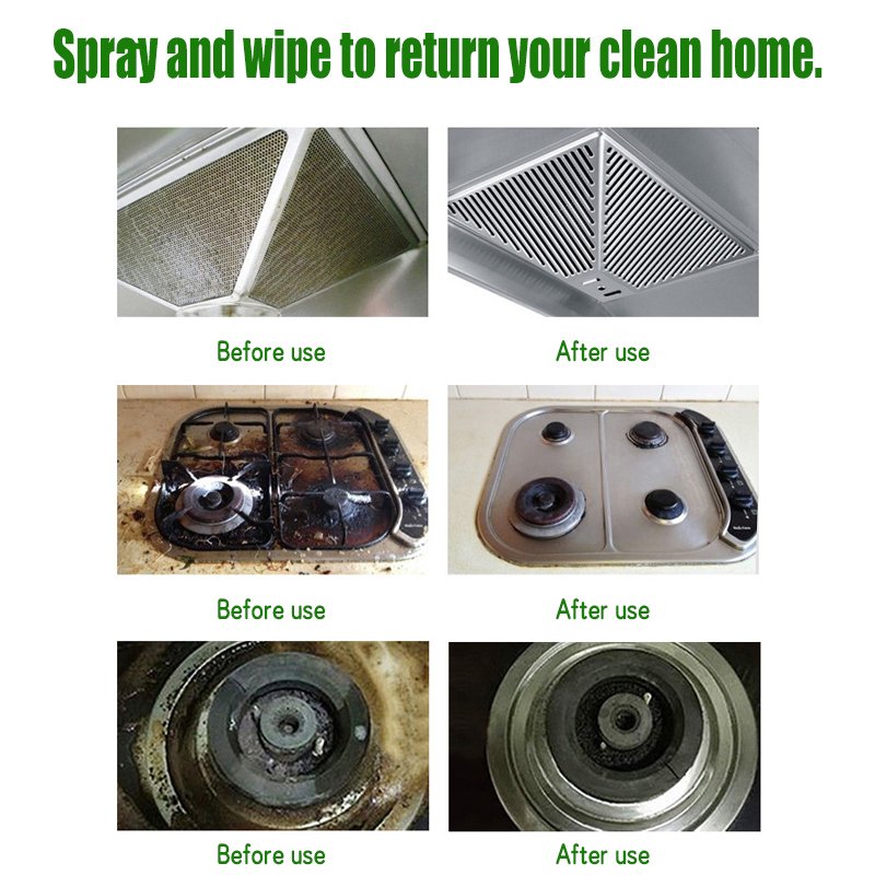 Multifunctional Foam Household Oil Stain Removing Cleaning Detergent Kitchen Cleaner Spray