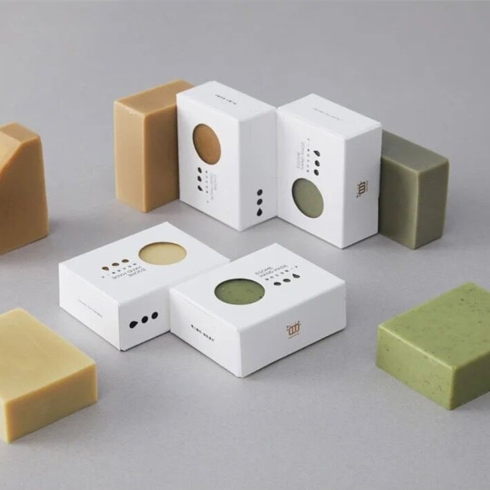 Custom soap eco-friendly Book shape open handmade soap box paper box packaging