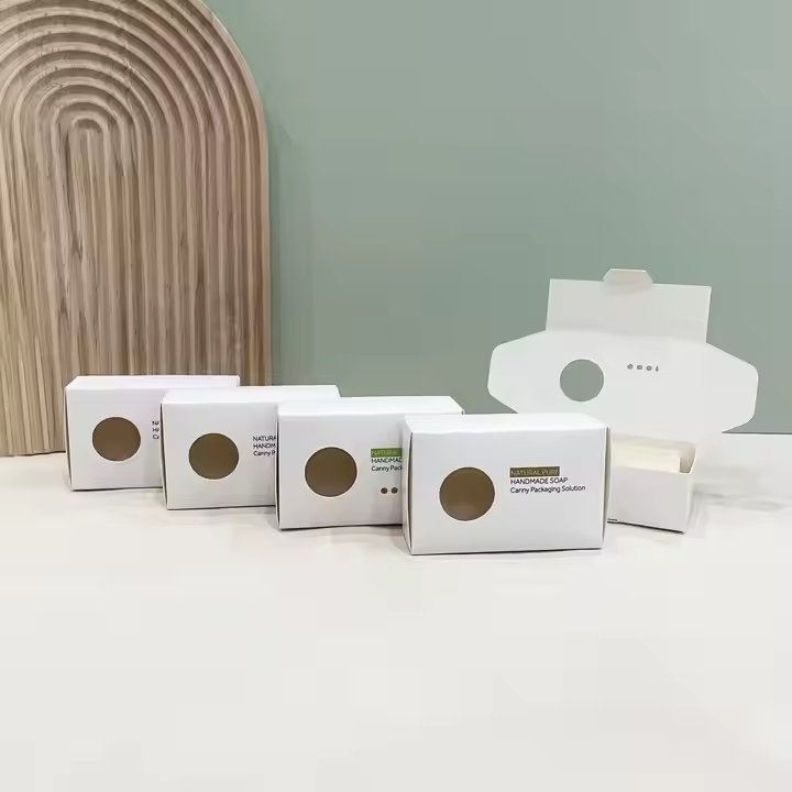 Custom soap eco-friendly Book shape open handmade soap box paper box packaging